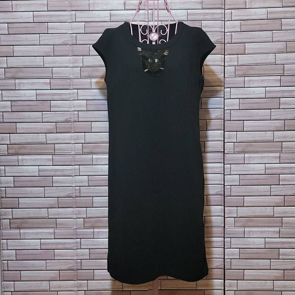Dana Buchman black midi dress Size S